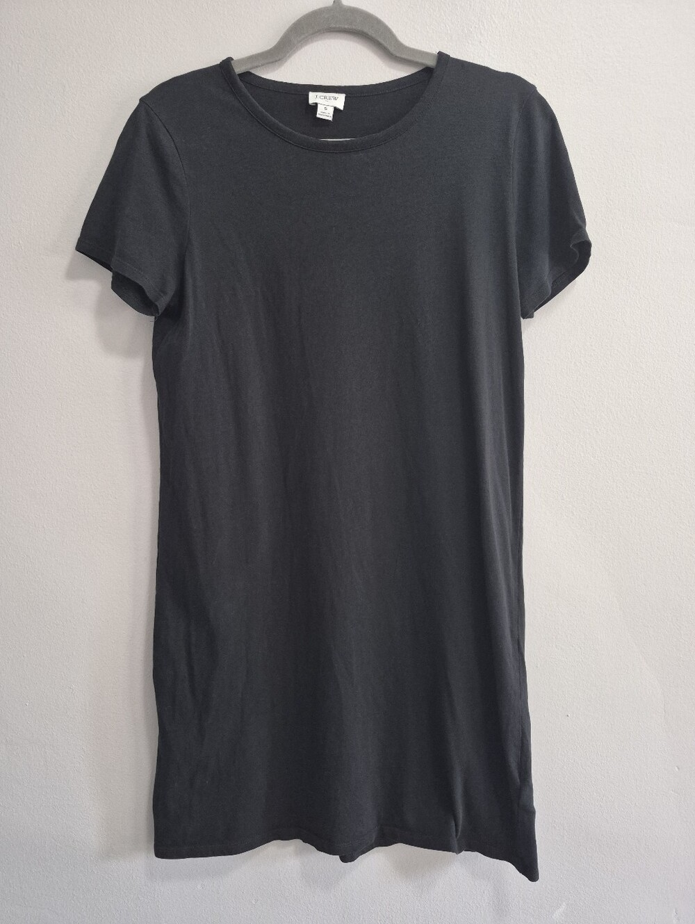 J. Crew Factory Black Short Sleeve T-Shirt Dress Size Small